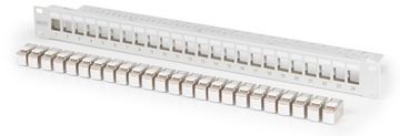 DIGITUS Modulares Patch Panel, 24-Port, bestückt mit 24x DN-93615 von LumaTech