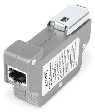 DIGITUS PoE Surge Protector (RJ45), DIN-Schienenmontage, Indoor von LumaTech