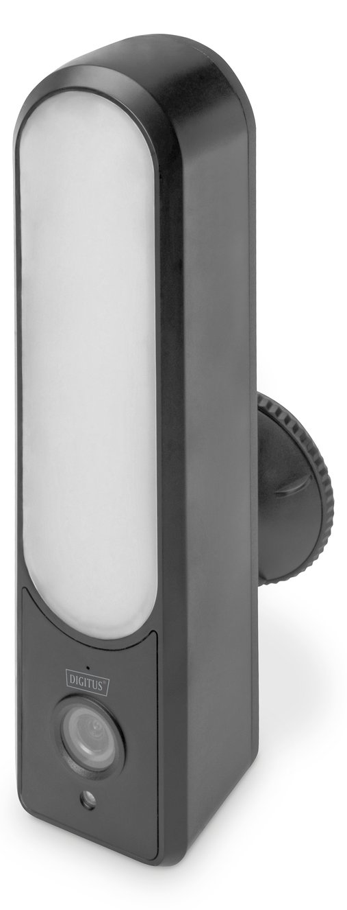 DIGITUS Smarte Full HD-Außenkamera mit LED-Flutlicht, WLAN + Sprachsteuerung