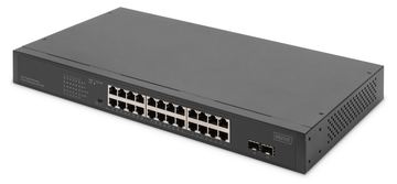 DIGITUS Switch 24-Port Gigabit Unmanaged schwarz - Switch - 1 Gbps von LumaTech