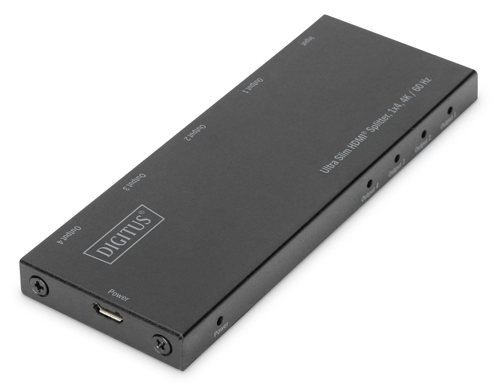 DIGITUS Ultra Slim HDMI® Splitter, 1x4, 4K / 60 Hz