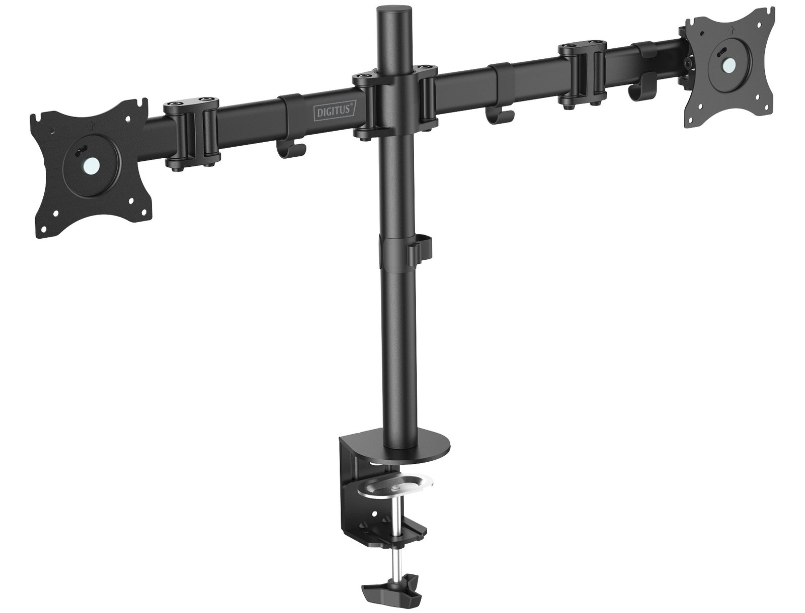 DIGITUS Universal Dual Monitor Ständer mit Klemmbefestigung