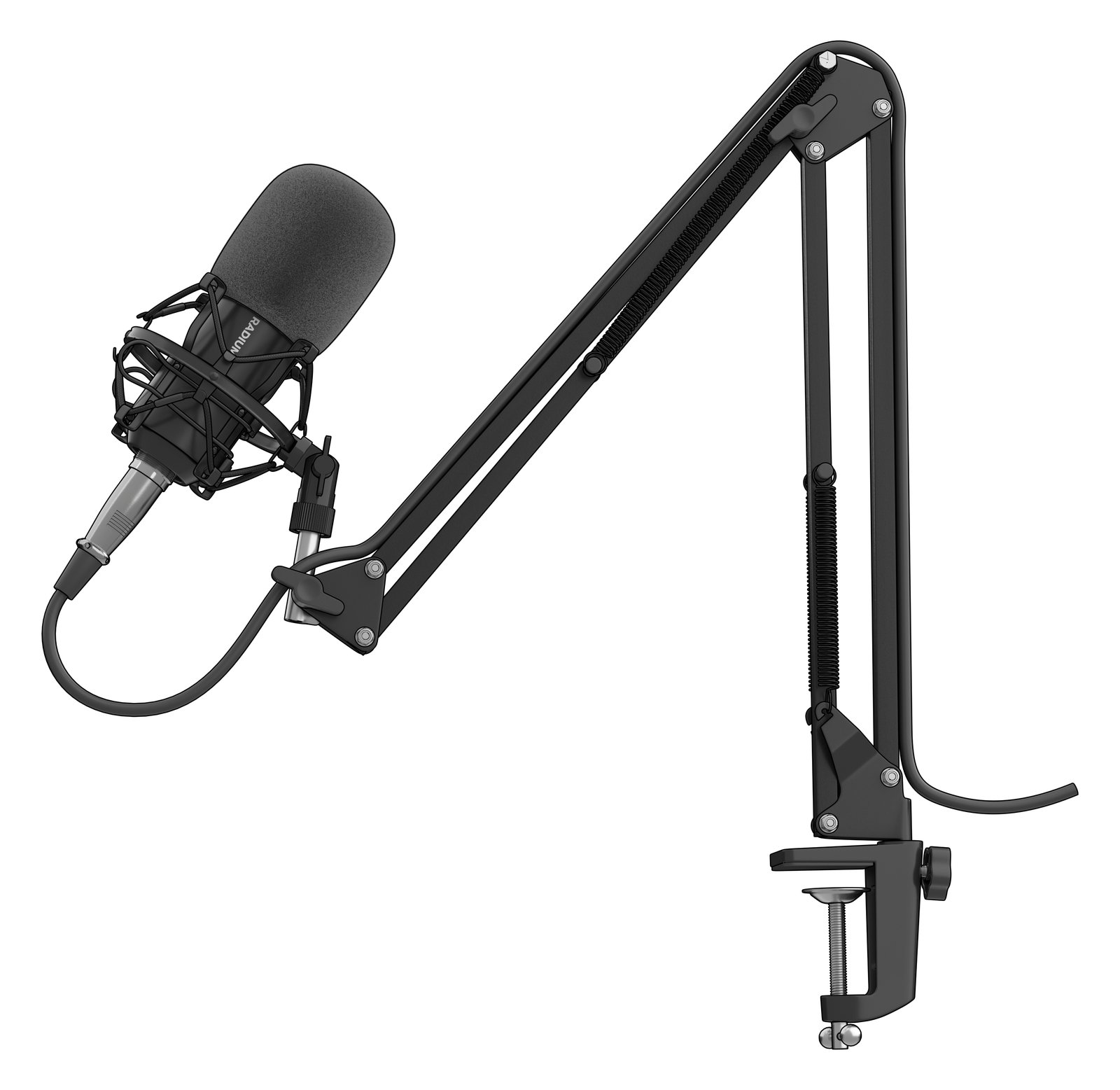 natec Genesis Radium 300 XLR - Mikrofon - Schwarz