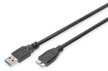 DIGITUS USB 3.0 Anschlusskabel, A/St - micro B/St von LumaTech