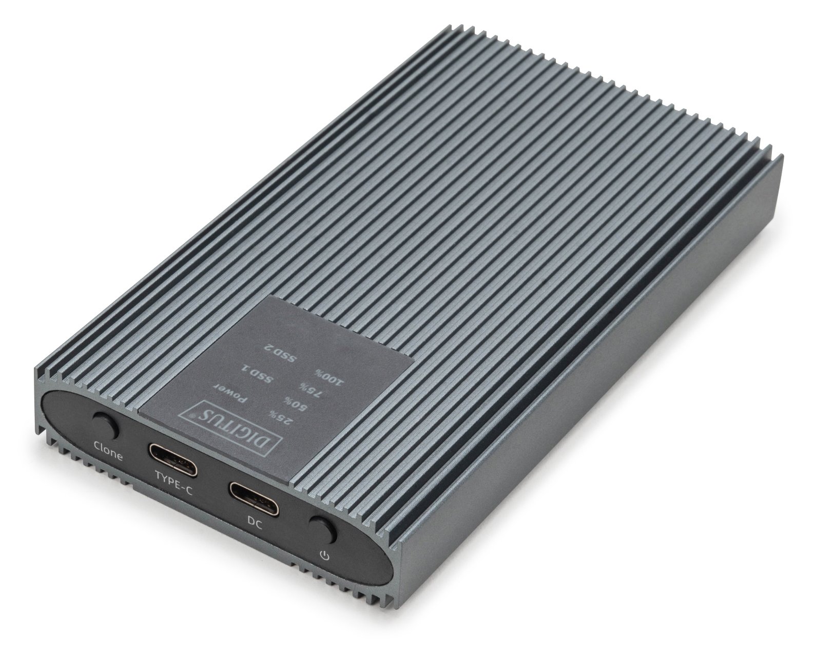 DIGITUS USB M.2 NVMe Klonstation, SSD, NVMe, 20Gbits, USB 3.2 Gen2, Aluminium, werkzeugfrei