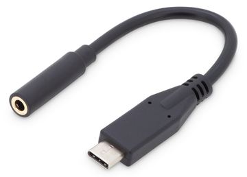 DIGITUS USB Type-C Audio Adapter / Konverter, Type-C/St auf 3.5mm Klinke/Bu von LumaTech