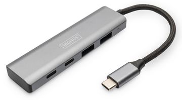 DIGITUS USB-C 4 Port HUB - 2x USB A + 2x USB-C - USB 3.2 Gen 1 (3.1 Gen 1) Type-C - USB 3.2 Gen 1 (3.1 Gen 1) von LumaTech