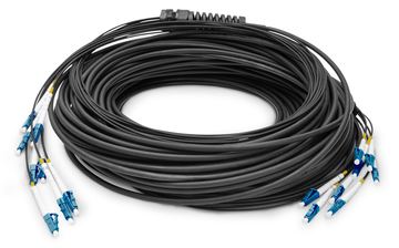 DIGITUS Vorkonfektionierte Glasfaser Universal Breakout Kabel, Singlemode OS2, 8 Fasern, LC/UPC - LC/UPC von LumaTech