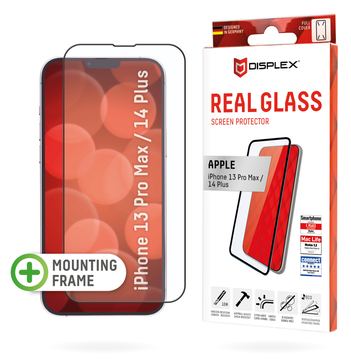 DISPLEX Full Cover Panzerglas (10H) für Apple iPhone 13 Pro Max/14 Plus - Eco-Montagerahmen - volle Displayabdeckung von LumaTech