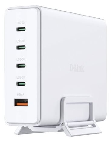 D-Link DCF-241 - Netzteil - GaN + AC-Netzteil - 240 Watt - 5 A - Power Delivery 3.1, QC 4.0 - 4 x USB-C, USB Typ A