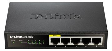 D-Link DES 1005P - Switch - unmanaged - 4 x 10/100 + 1 x 10/100 (PoE) von LumaTech