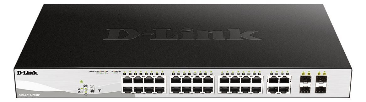 D-Link DGS 1210-28MP - Switch - Smart - 24 x 10/100/1000 (PoE+)
