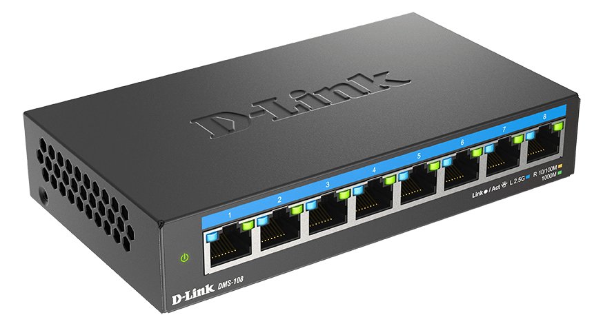 D-Link DMS 108 - Switch - unmanaged - 8 x 10/100/1000/2.5G