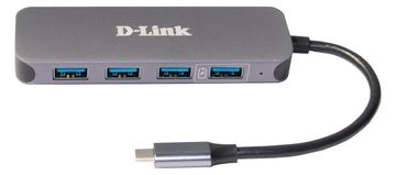 D-Link DUB-2340 - Hub - 4 x SuperSpeed USB 3.0 + 1 x USB-C (Spannungsversorgung) von LumaTech