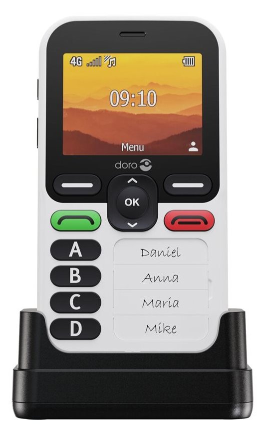 Doro Leva X10 - 4G Feature Phone - RAM 64 MB / Interner Speicher 128 MB - microSD slot - 320 x 240 Pixel (60 Hz)