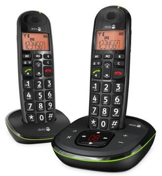 Doro PhoneEasy 105wr Duo - Schnurlostelefon - Anrufbeantworter mit Rufnummernanzeige von LumaTech