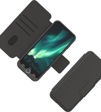 Doro Wallet Case graphit für Aurora A3x von LumaTech
