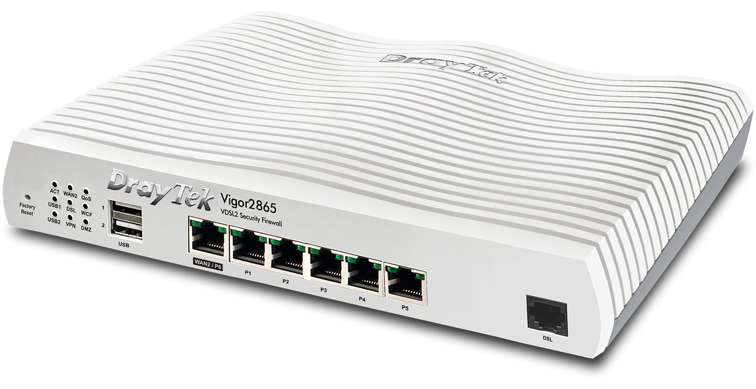 Draytek Vigor 2865 - Ethernet-WAN - Gigabit Ethernet - DSL-WAN
