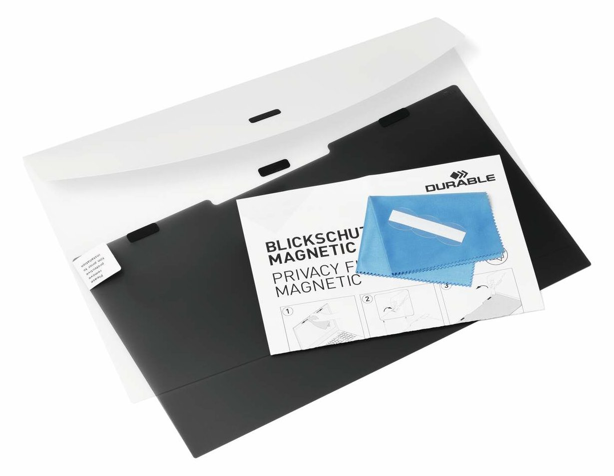 Durable 513857, 35,6 cm (14), Laptop, Rahmenloser Blickschutzfilter, Matt, Privatsphäre