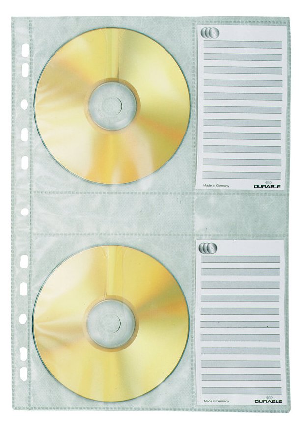 Durable CD-Umschläge - Kapazität: 4 CD/DVD