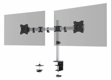 Durable SELECT - Befestigungskit (Gelenkarm, Klammer, Spalte, Schraubmontage) - für 2 LCD-Displays - (13-27) von LumaTech