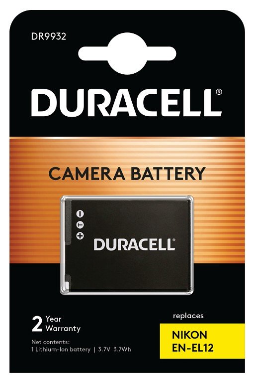 Duracell Batterie - Li-Ion - 1000 mAh - für Nikon Coolpix A1000, A900, AW120, AW130, P340, S9600, S9900, W300