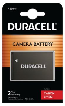 Duracell Batterie - Li-Ion - 800 mAh - für Canon EOS 100D, Kiss M, Kiss M2, Kiss X7, M, M10, M100, M2, M50, Rebel SL1 von LumaTech