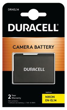 Duracell Batterie - Li-Ion - 950 mAh - für Nikon D3200, D5100, D5200, D5300, D5500, D5600, Df von LumaTech