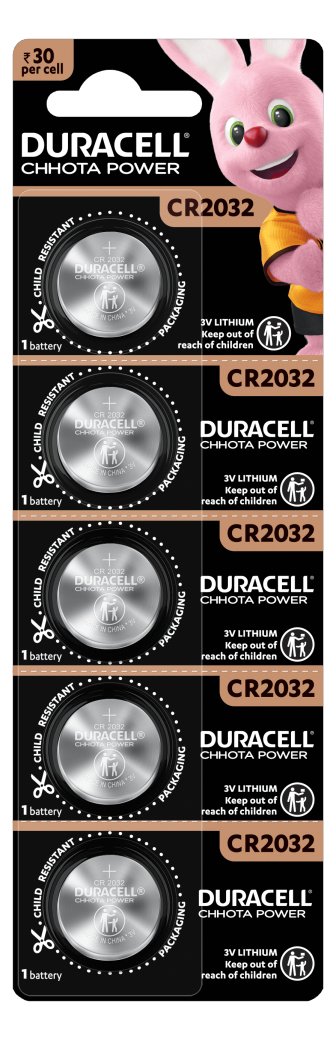 Duracell Batterie Knopfzelle CR2016 3.0V Lithium 5St. - Batterie - CR2016