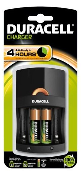 Duracell CEF14 - 4 Std. Batterieladegerät - (für 4xAA/AAA)