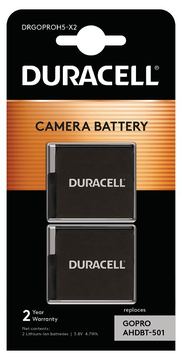 Duracell GoPro Hero5 Hero6 Hero7 Hero8 Action Camera Battery - Akku - 1.250 mAh von LumaTech