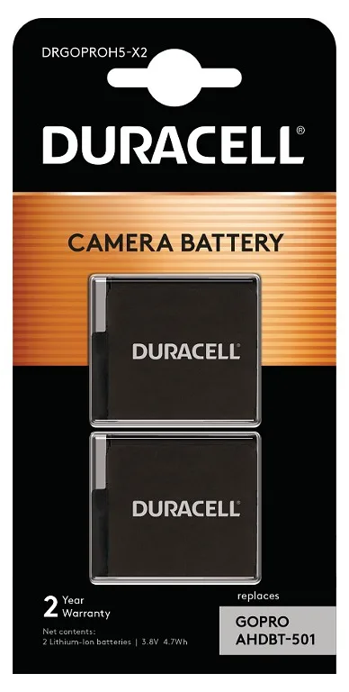 Duracell GoPro Hero5 Hero6 Hero7 Hero8 Action Camera Battery - Akku - 1.250 mAh, Ansicht 2