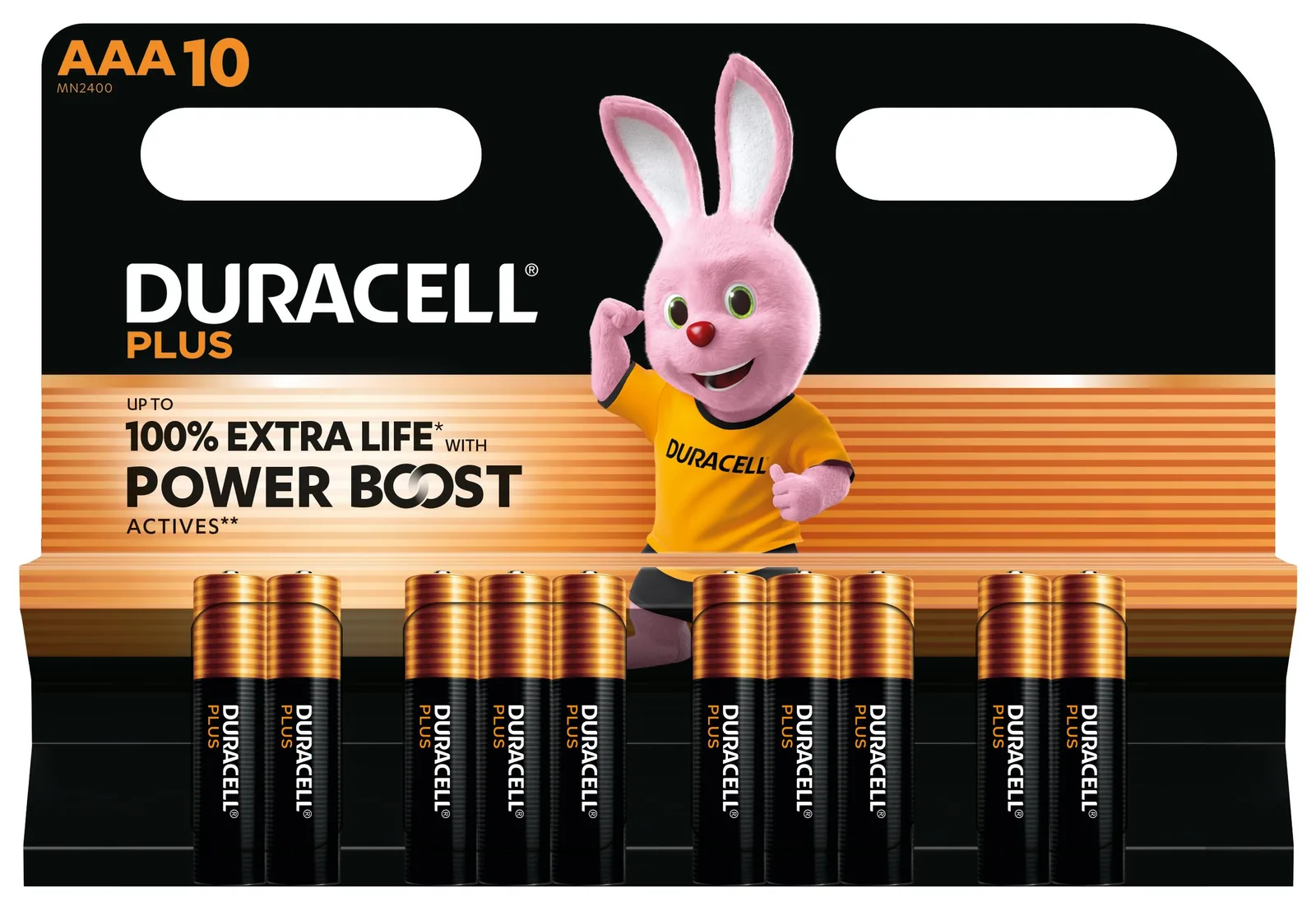 Duracell Plus Power Boost Micro AAA -Batterie Alkali-Mangan 10 St. - Batterie - Micro (AAA), Ansicht 2