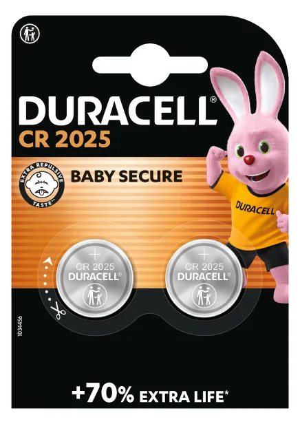Duracell Specialties - Electronics batteries 2025 2PK - Single-use battery - CR2025 - Lithium - 3 V - 2 Stücke, Ansicht 2
