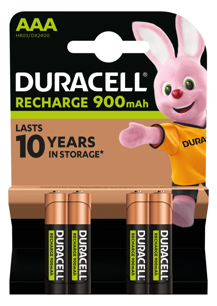 Duracell StayCharged - Batterie 4 x AAA - NiMH - (wiederaufladbar) - 800 mAh, Ansicht 2