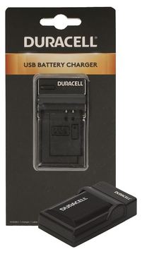 Duracell USB-Batterieladegerät - Schwarz - für Canon LC-E6, LC-E6E, XC10, XC15 von LumaTech