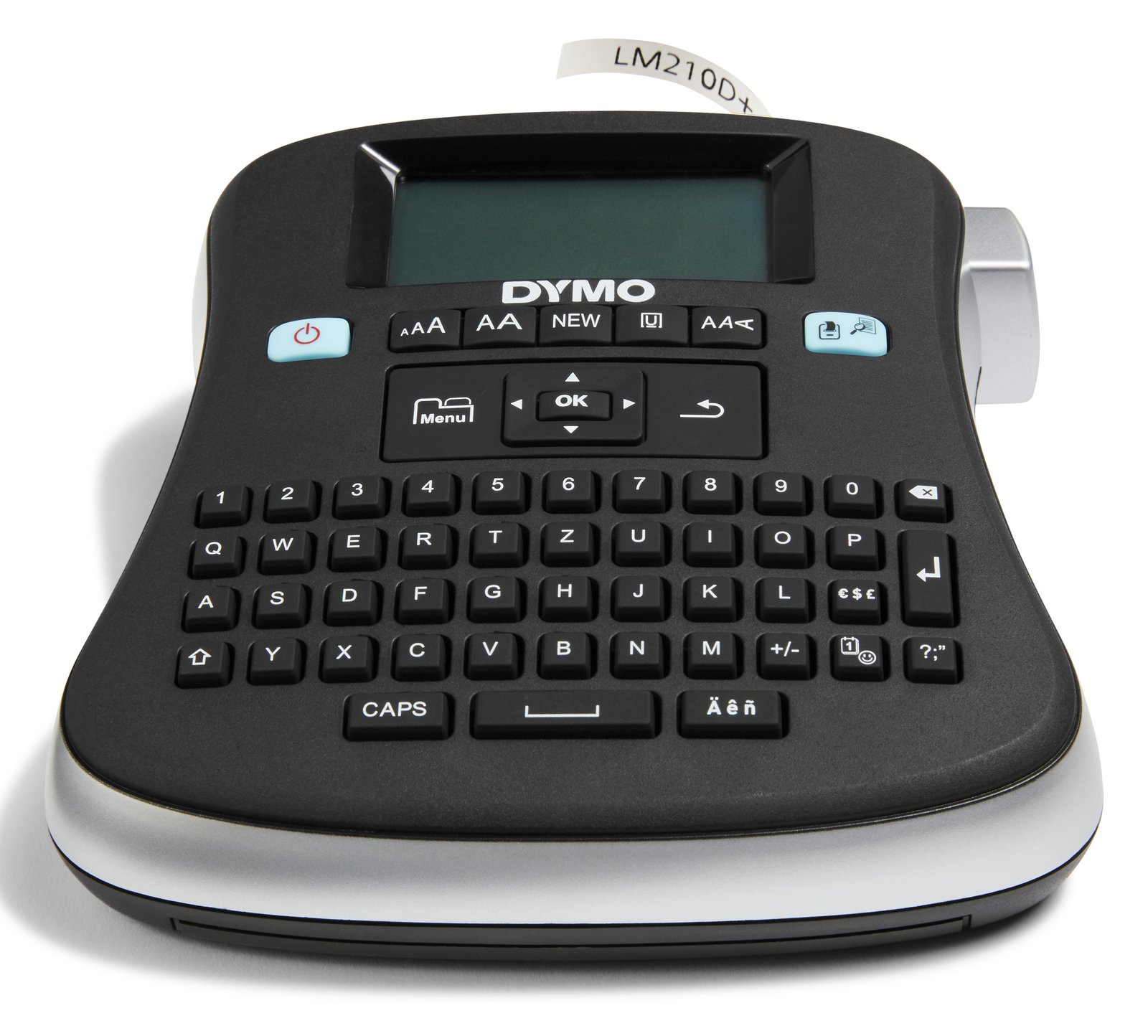 Dymo LabelMANAGER 210D - Beschriftungsgerät - s/w - Thermotransfer - Rolle (1,2 cm) - schwarz, silber QWERTZ