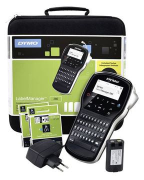 Dymo LabelMANAGER 280 - Kit - Beschriftungsgerät - s/w - Thermotransfer - Rolle (1,2 cm) von LumaTech