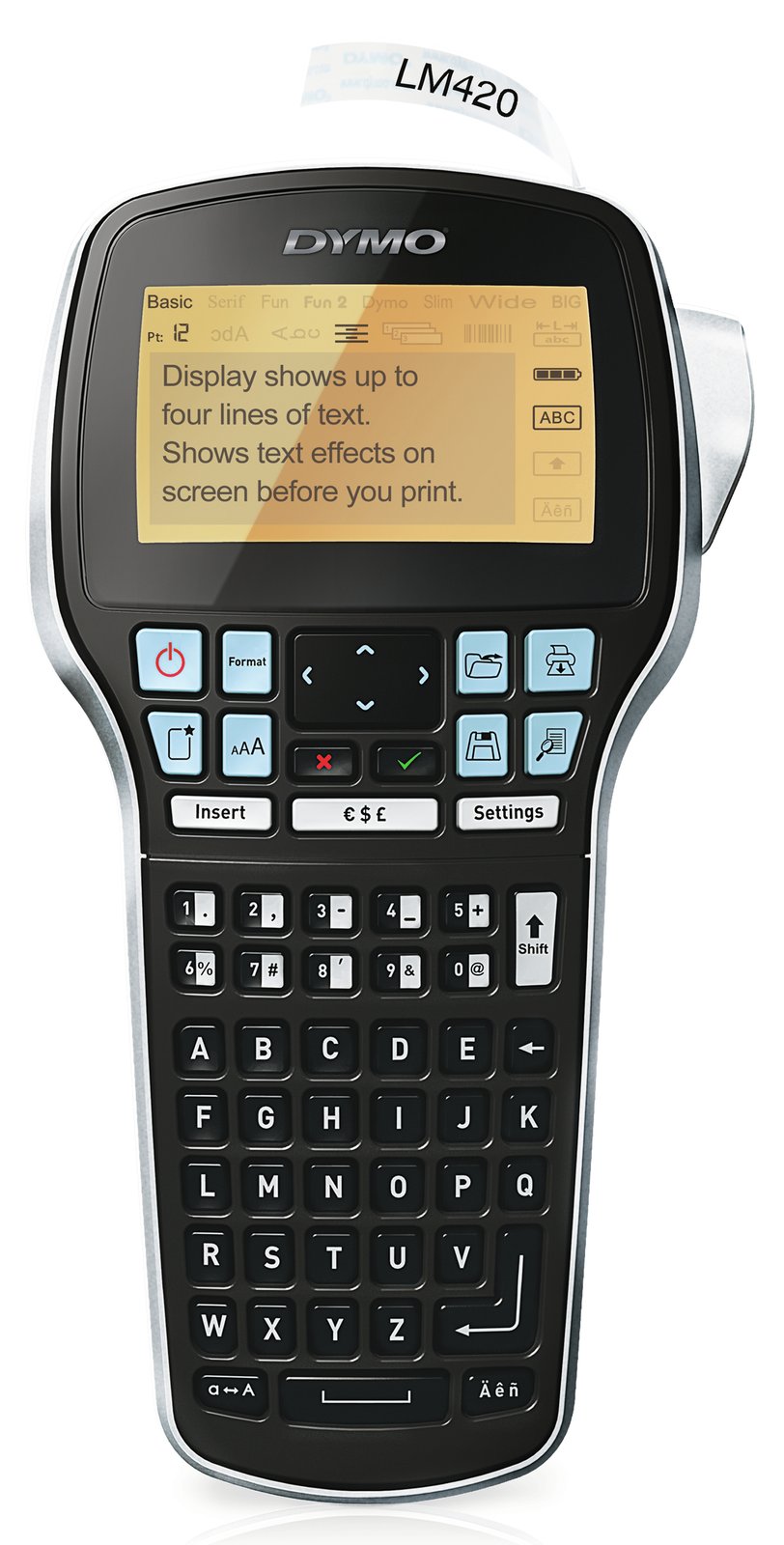 Dymo LabelMANAGER 420P - Beschriftungsgerät - Rolle (1,9 cm)