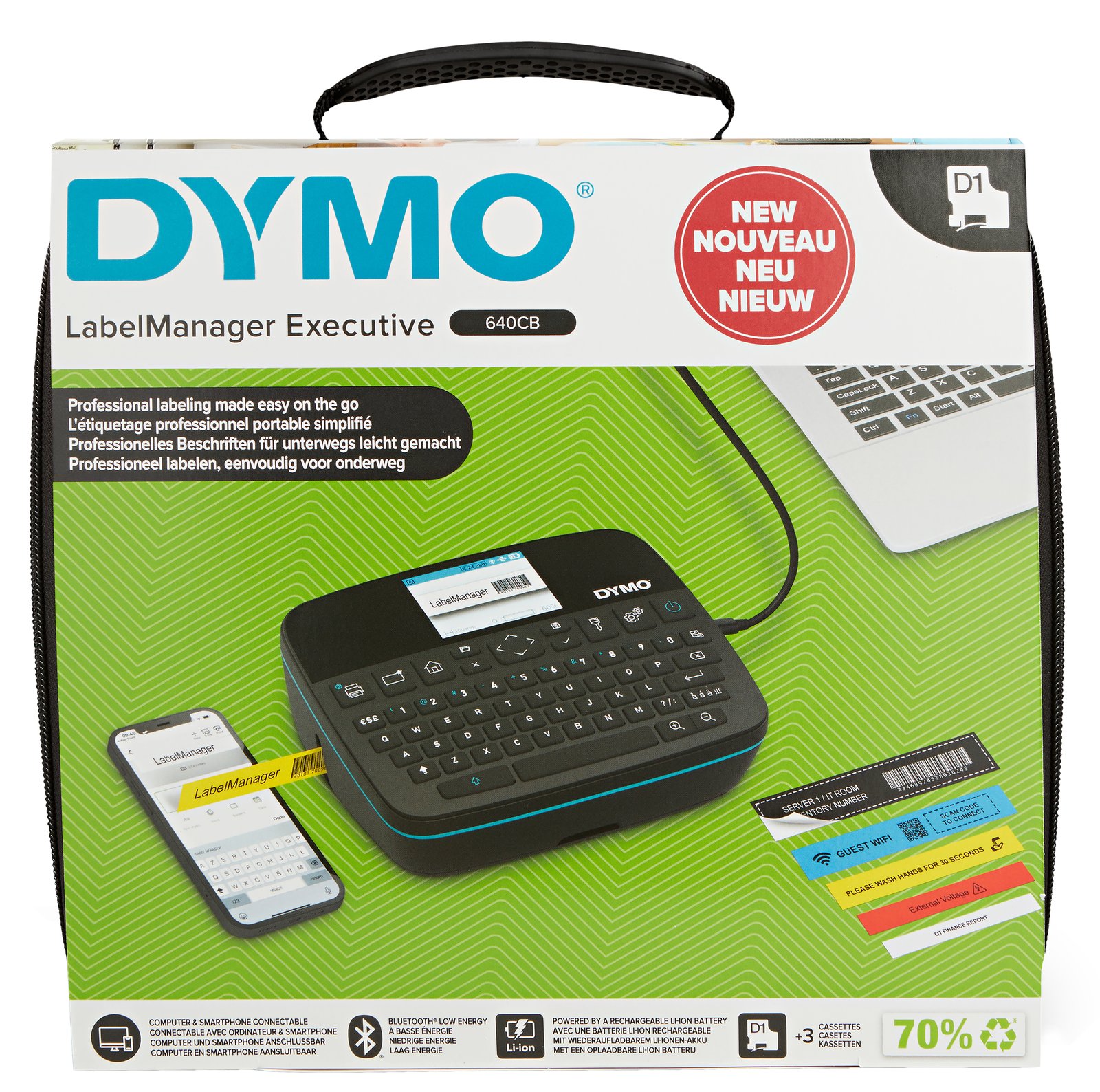 Dymo LabelManager 640CB Kofferset QWERTY - Drucker - Bluetooth