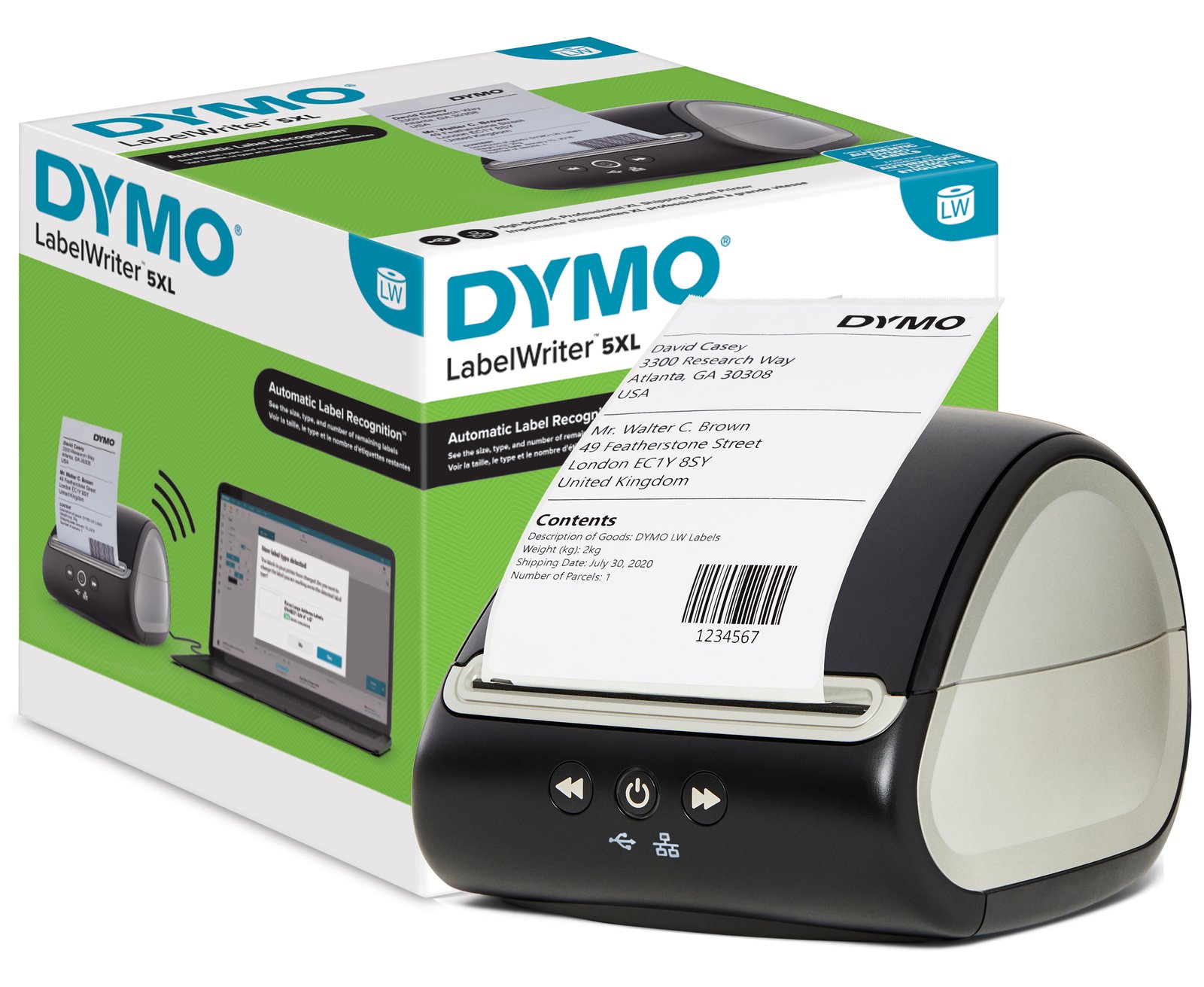 Dymo LabelWriter 5XL - Etikettendrucker - Thermodirekt - Rolle (11,5 cm)