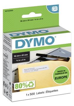 Dymo LabelWriter MultiPurpose - Weiß - 19 x 51 mm 500 Etikett(en) (1 Rolle(n) von LumaTech