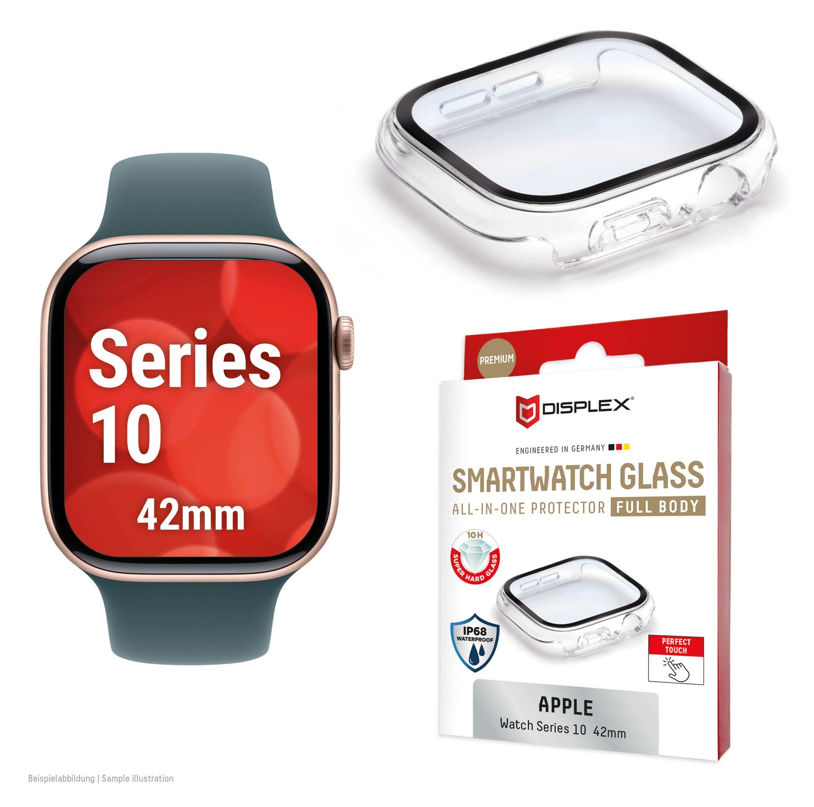 E.V.I. DISPLEX Full Body Apple Series - transparent Apple Watch 11/10 (42mm)