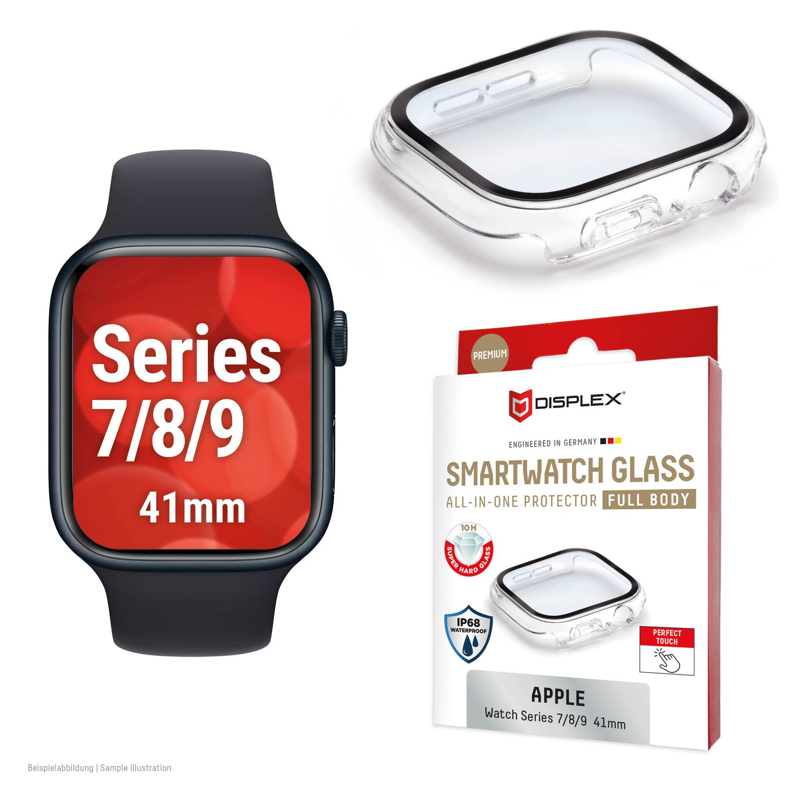 E.V.I. DISPLEX Full Body Apple Series 7/8/9, 41mm,clear