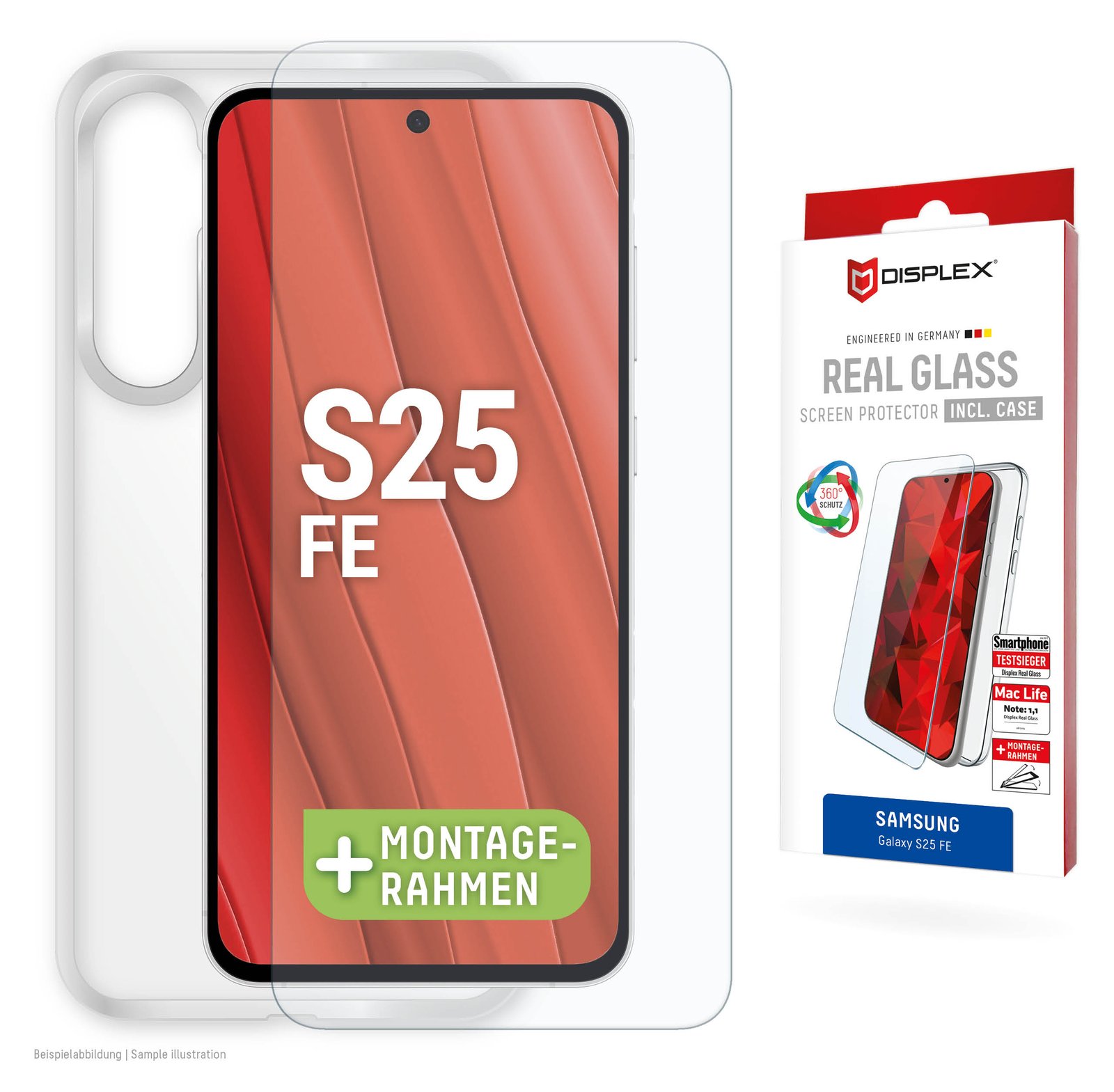 E.V.I. DISPLEX Real Glass+Case Samsung