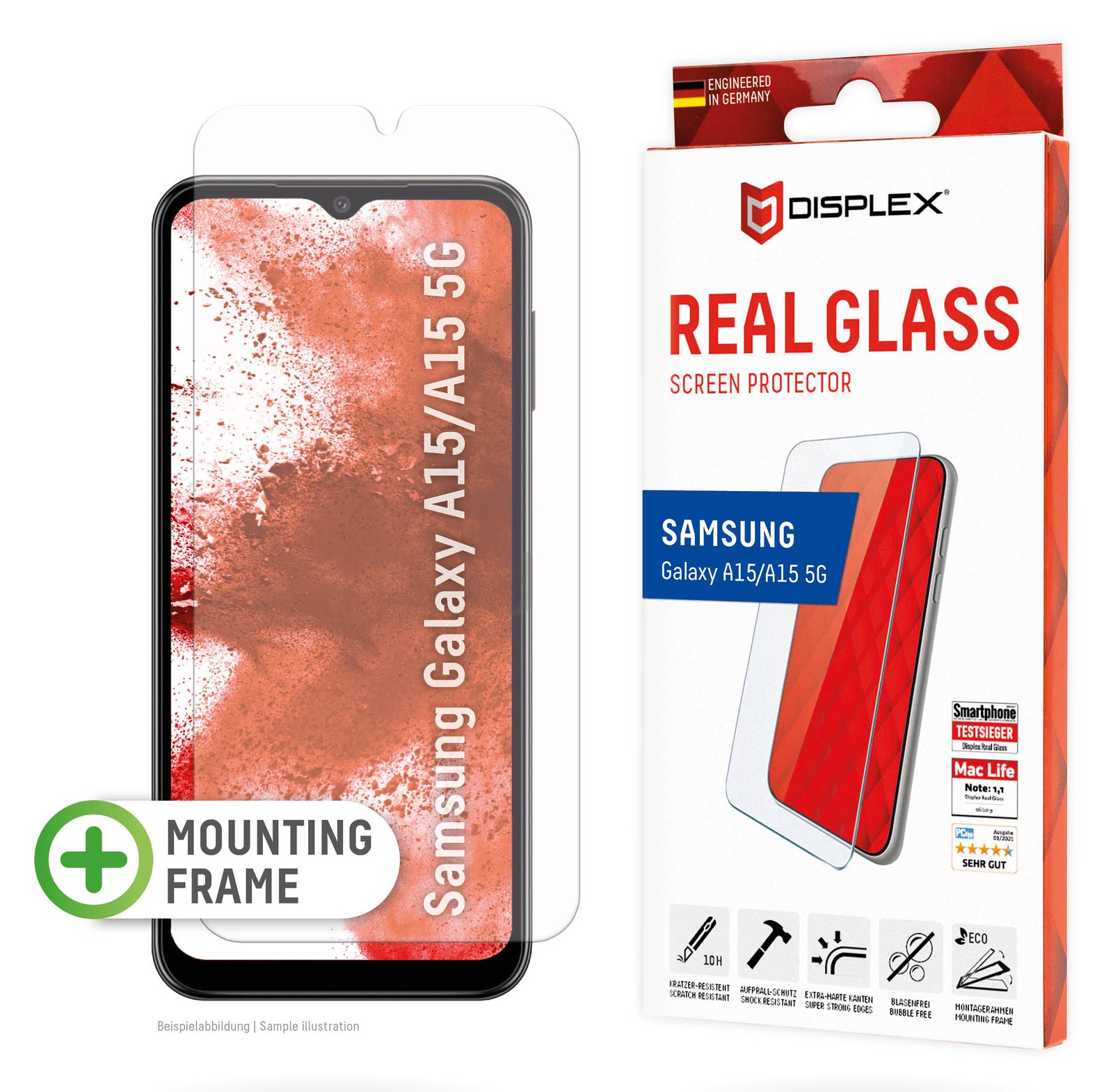 E.V.I. Real Glass für Samsung Galaxy A15/A15 5G