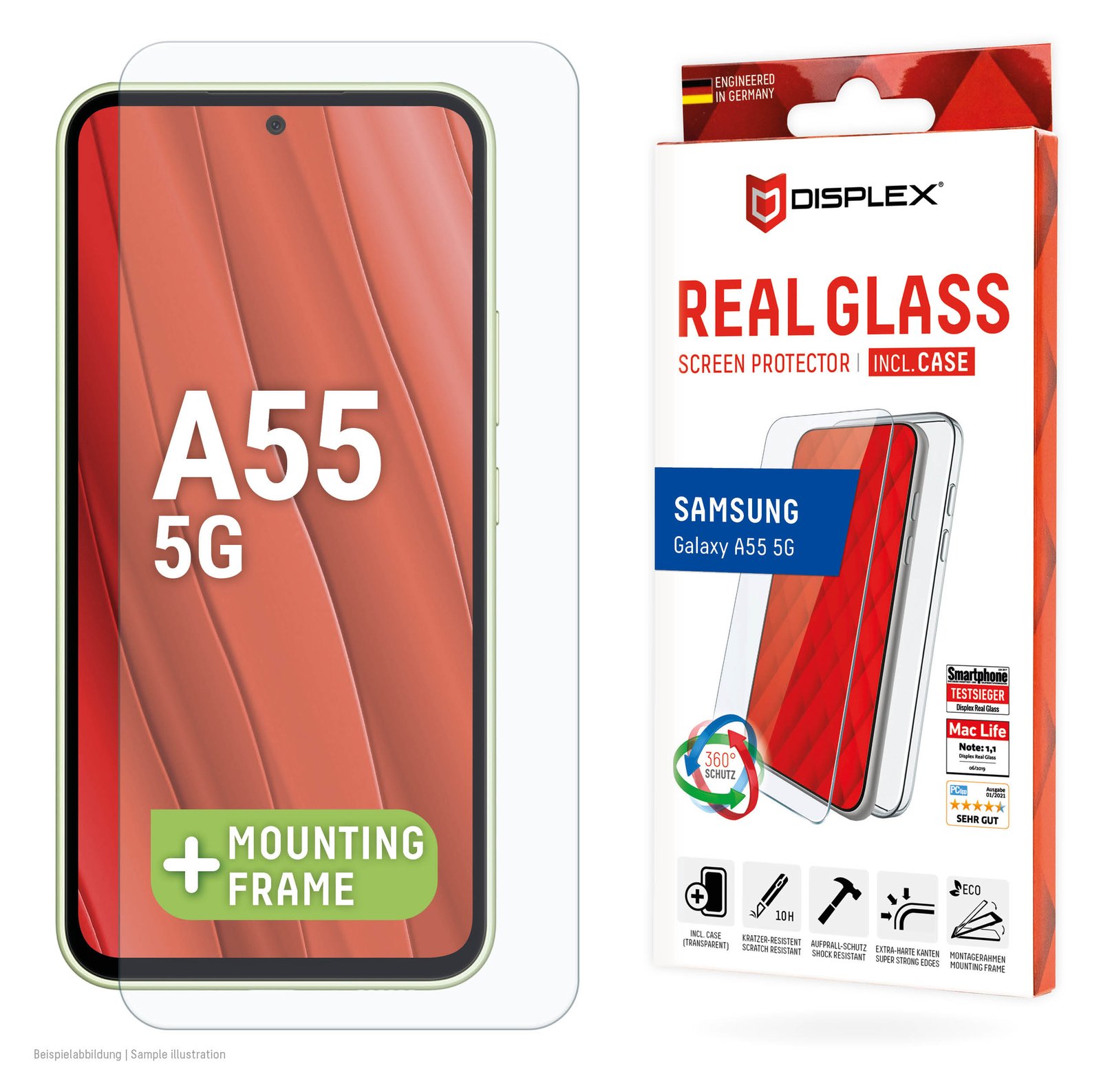 E.V.I. Real Glass+ Case Samsung Galaxy A55 5G