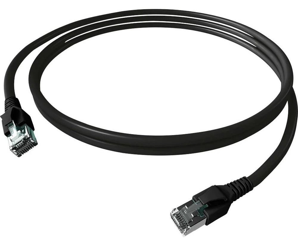 EasyLan FlexBoot Patchkabel Kat.6A S/FTP schwarz 10.00m - FTP - SFTP
