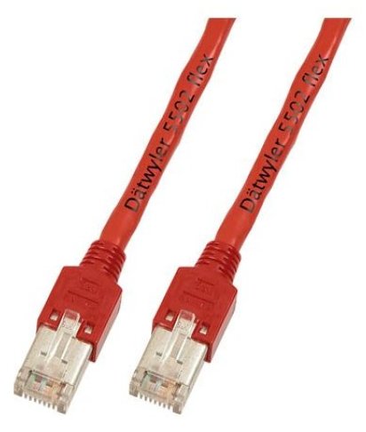 EFB Elektronik Dätwyler CU 5502 flex - Patch-Kabel - RJ-45 (M) zu RJ-45 (M) - 15 cm - S/UTP - CAT 5e - geformt - Rot