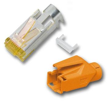 EFB Elektronik H7642.10-50 - RJ-45 - Orange - Männlich - Gerade - Cat6a - S/UTP (STP) von LumaTech